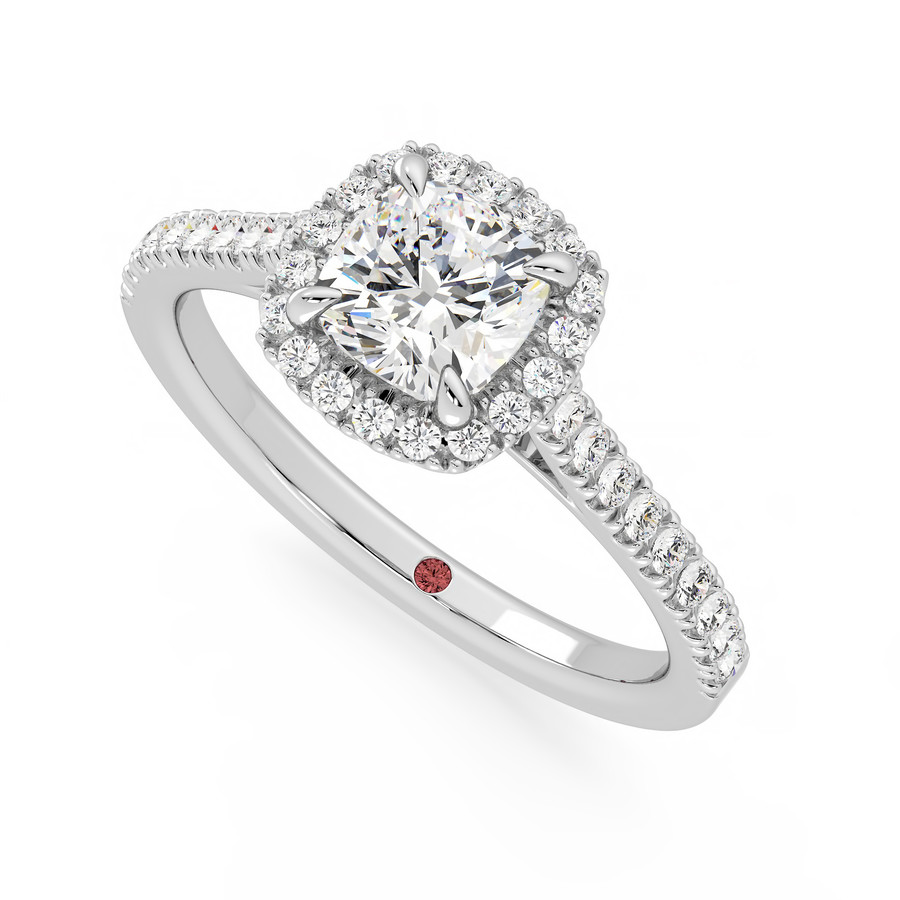 Allure Ring - 0.50ct Cushion Diamond