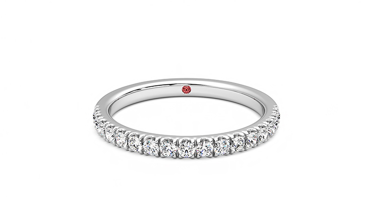 Taylor & Hart Poppy Platinum Wedding Ring 360 detail 01