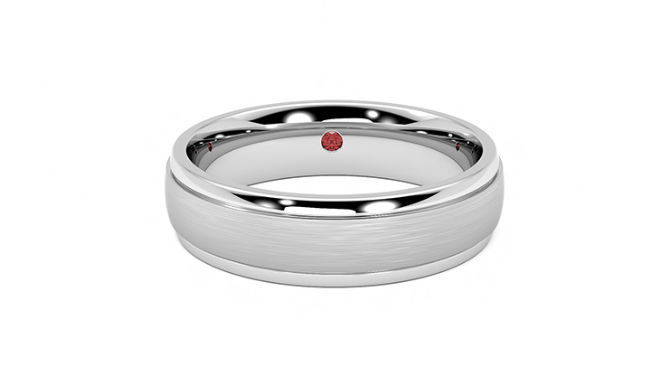 Taylor & Hart Emerson Platinum Wedding Ring 360 detail 01