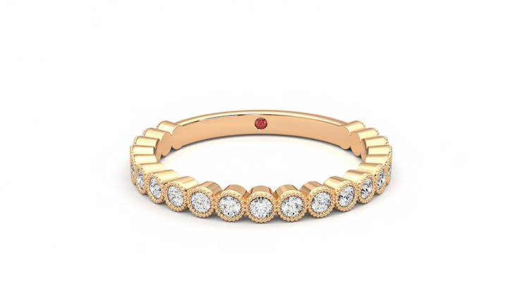 Taylor & Hart Wisteria Rose Wedding Ring 360 detail 01