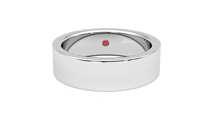 Taylor & Hart Mahogany Platinum Wedding Ring 360 detail 01