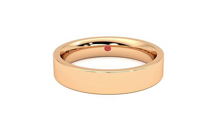 Taylor & Hart Buckeye Rose Wedding Ring 360 detail 01