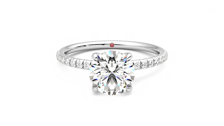 Taylor & Hart Dulcet Round Engagement Ring 360 detail 01