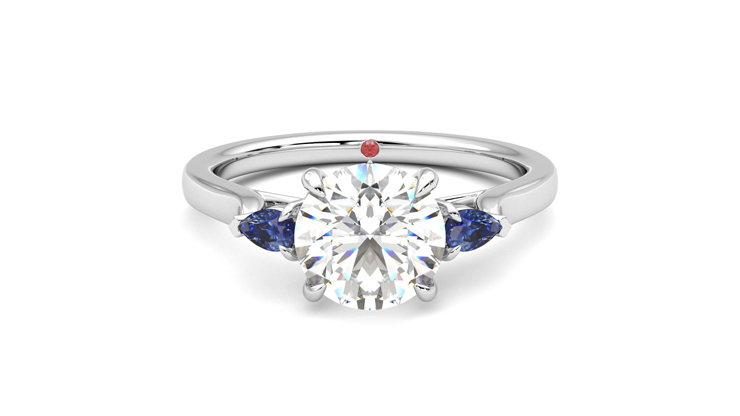 Taylor & Hart Faith Round Engagement Ring 360 detail 01