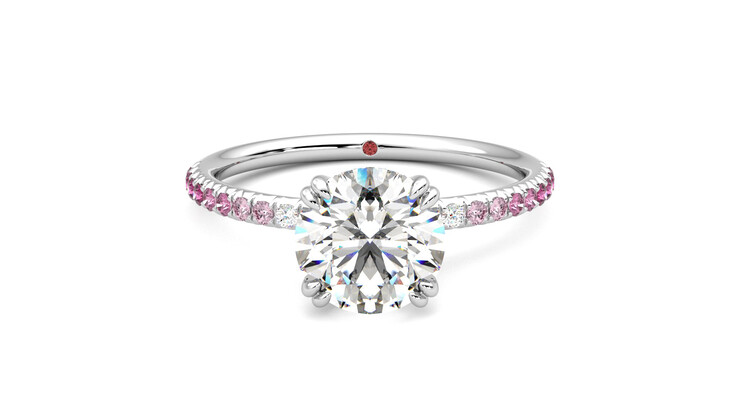 Taylor & Hart Damson Round Engagement Ring 360 detail 01