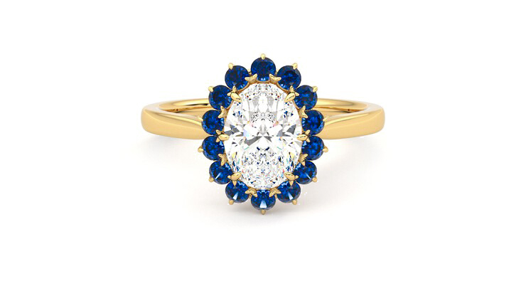 Taylor & Hart Lyra Oval Engagement Ring 360 detail 01