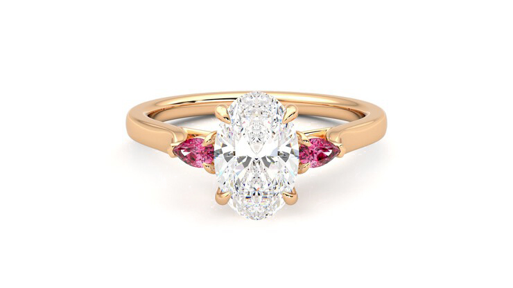 Taylor & Hart Faith Oval Engagement Ring 360 detail 01