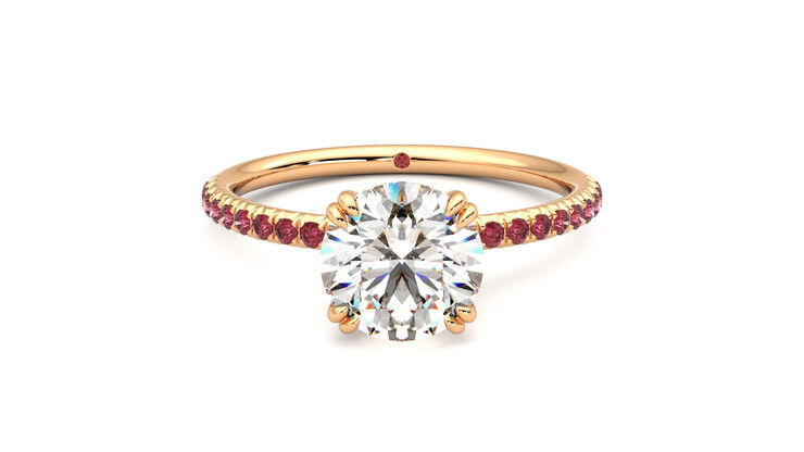 Taylor & Hart Damson Round Engagement Ring 360 detail 01