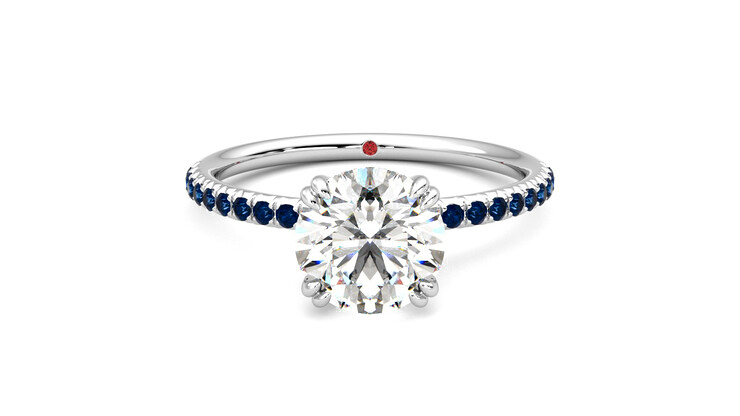 Taylor & Hart Damson Round Engagement Ring 360 detail 01