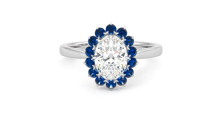 Taylor & Hart Lyra Oval Engagement Ring 360 detail 01
