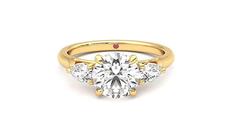 Taylor & Hart Affinity Round Engagement Ring 360 detail 01