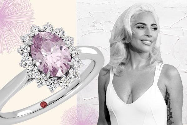Lady Gaga pink diamond engagement ring