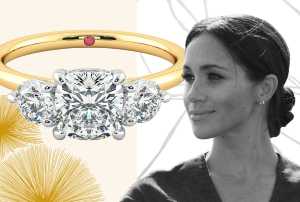 Meghan Markle trilogy yellow gold engagement ring