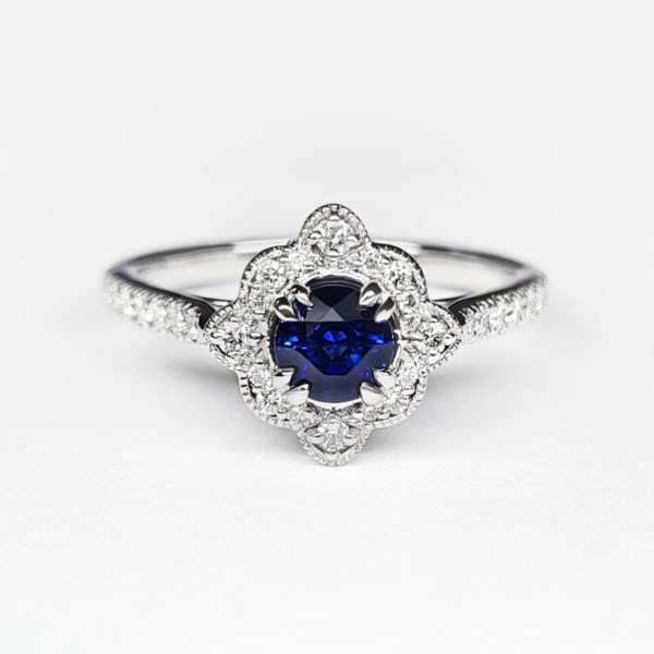 vintage sapphire engagement ring