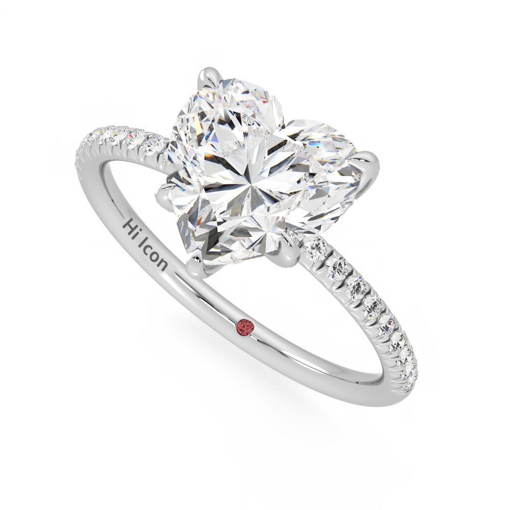 avril lavigne heart diamond engagement ring