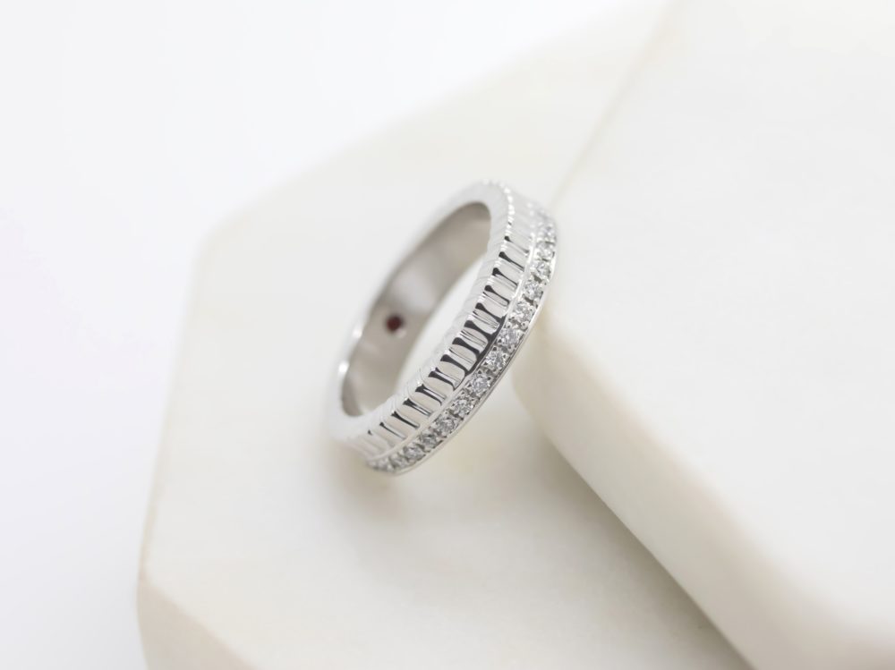 bespoke white gold wedding ring