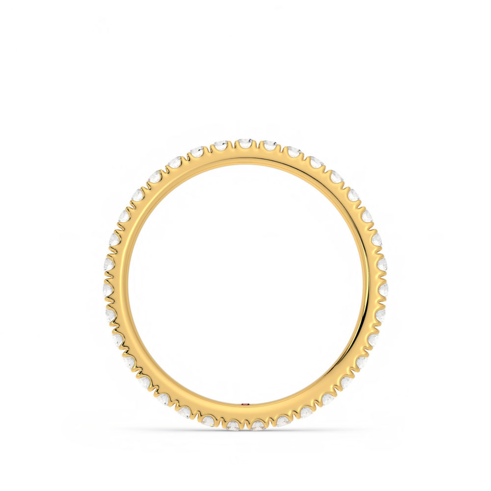 Full eternity ring lilac yellow gold