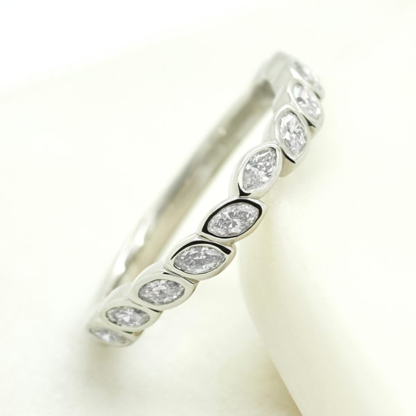 marquise diamond eternity ring