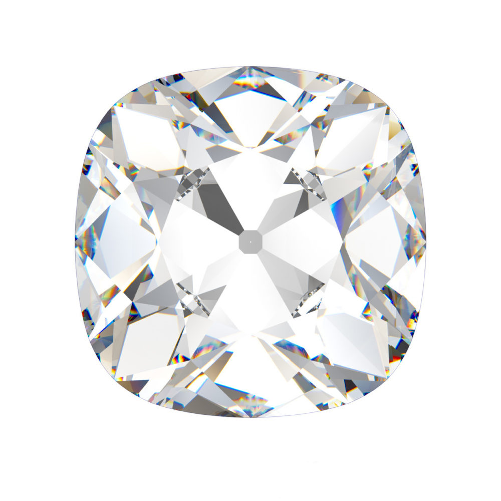 Old mine cut diamond