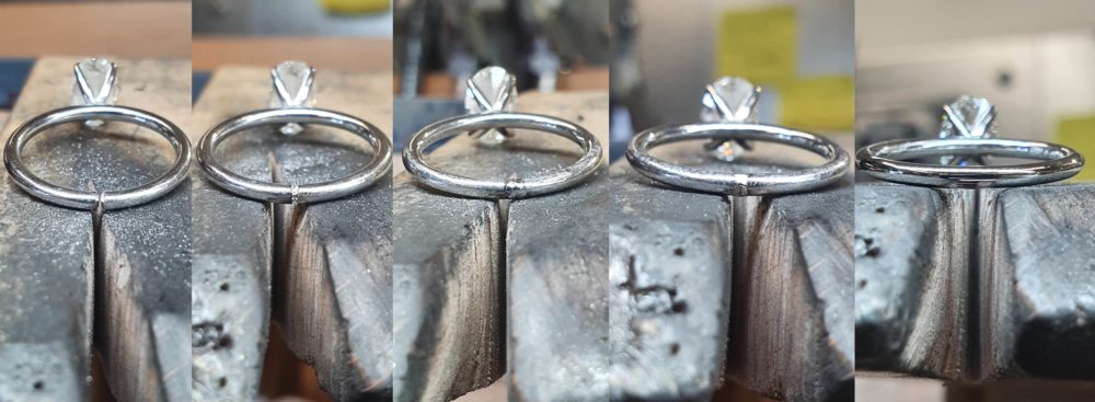 how a ring is sized guide with photos