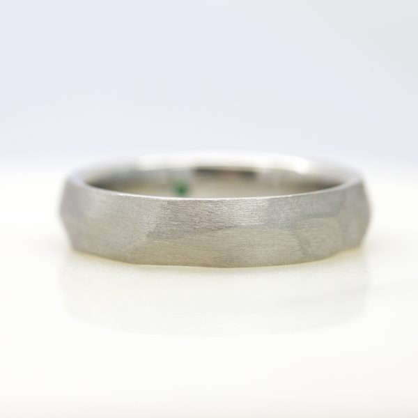 satin finished mens wedding band