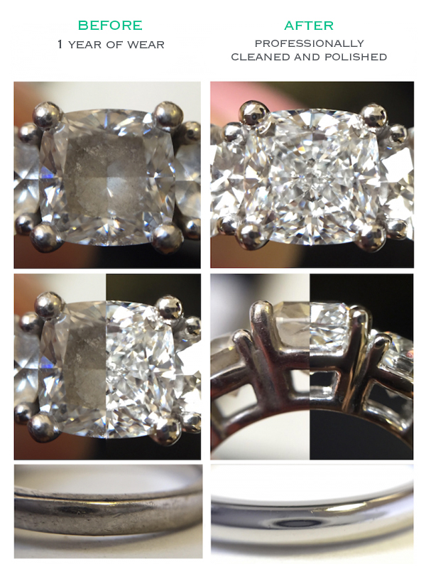 ring aftercare cleaning hwo to clean your engagement ring with photos