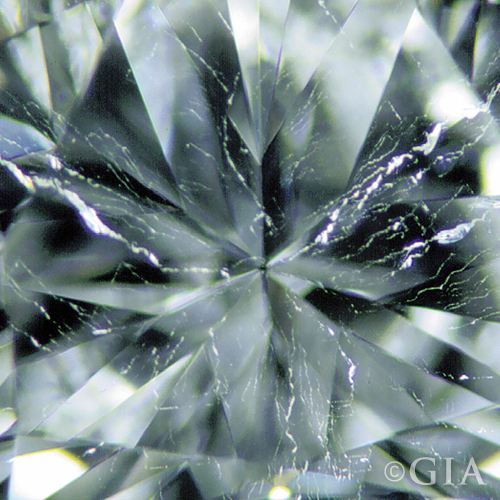 Twinning Wisp diamond inclusion